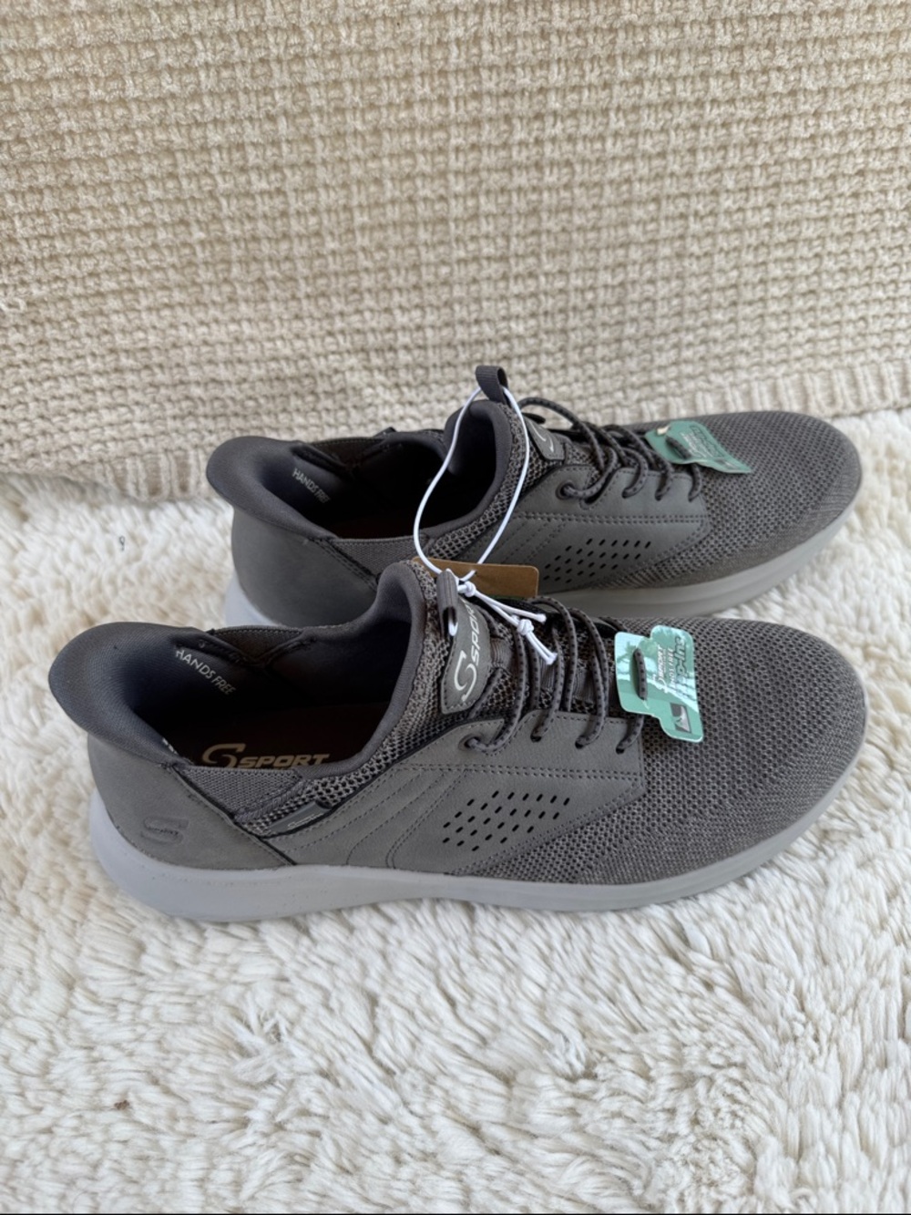 Skechers Men's Gray Athletic Sneakers - Picture 4 of 8